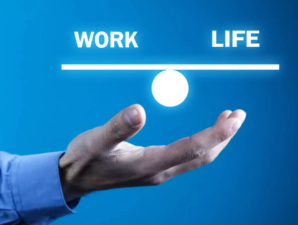 Balans mellan arbete och liv. Affärsidé — Stockfoto