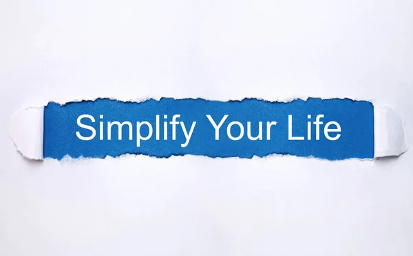 Simplifica tu vida. Concepto empresarial — Foto de Stock