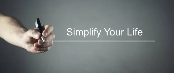 Simplifica tu vida. Concepto empresarial — Foto de Stock