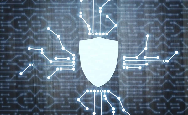 Protección Del Escudo Internet Tecnología Seguridad — Foto de Stock