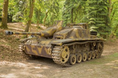 Overloon Hollanda 17 Mayıs 2015: Stug III Militrack olay