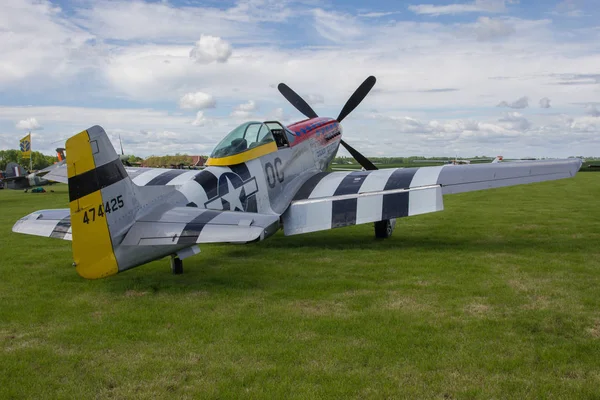 Oostwold, Netherlands May 25, 2015: P-51D Mustang Damn Yankee at — Stock Photo, Image