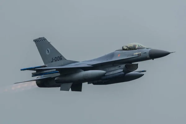 Países Bajos Leeuwarden Junio 2016 Lockheed Martin 16Am Fighting Falcon —  Fotos de Stock
