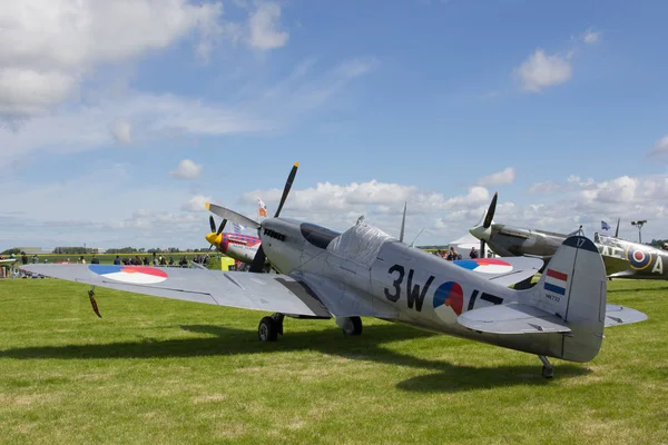Oostwold, Netherlands May 25, 2015: Dutch Spitfire Oostwold Airs Stock Photo