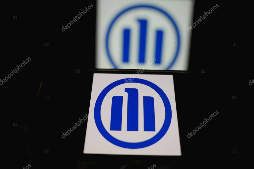 Roosendaal, The Netherlands - September 14, 2025: Allianz company logo featured on smartphone interface.