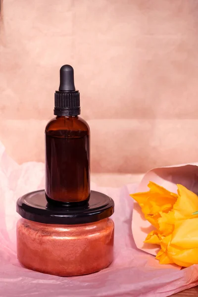 Oil aromatherapy, organic natural science beauty product. Dropper Bottle Mock-Up.