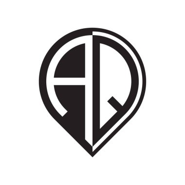 ilk harf PIN logosu siyah