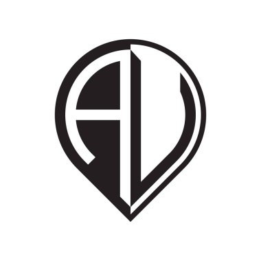 ilk harf PIN logosu siyah