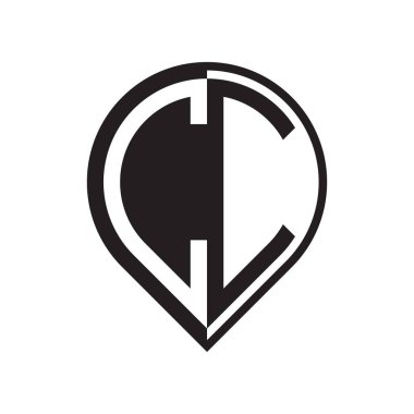 ilk harf PIN logosu siyah