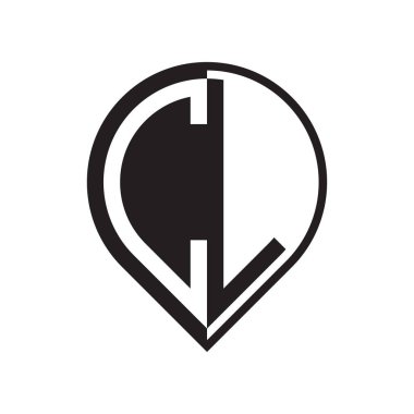 ilk harf PIN logosu siyah