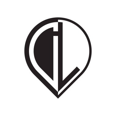 ilk harf PIN logosu siyah