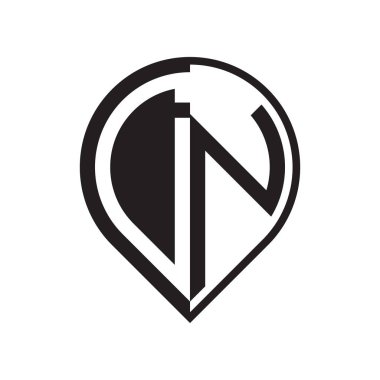 ilk harf PIN logosu siyah