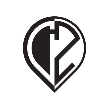 ilk harf PIN logosu siyah