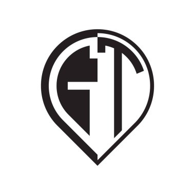 ilk harf PIN logosu siyah