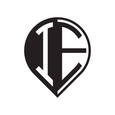 ilk harf PIN logosu siyah