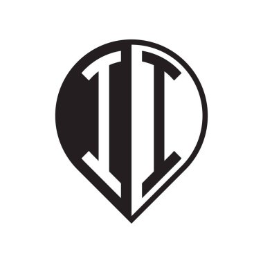 ilk harf PIN logosu siyah