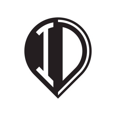 ilk harf PIN logosu siyah