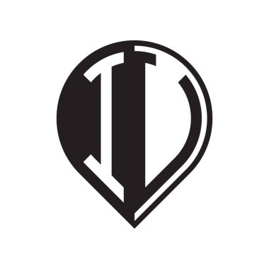 ilk harf PIN logosu siyah