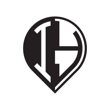 ilk harf PIN logosu siyah