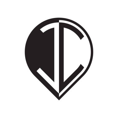 ilk harf PIN logosu siyah