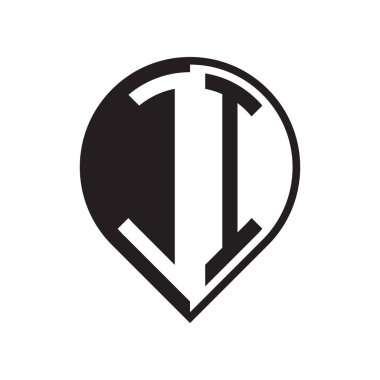 ilk harf PIN logosu siyah