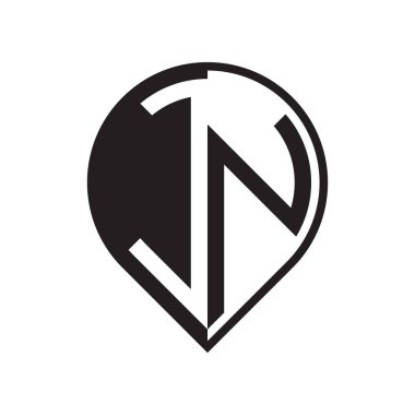 ilk harf PIN logosu siyah