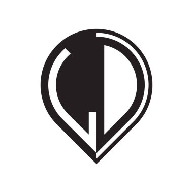 ilk harf PIN logosu siyah