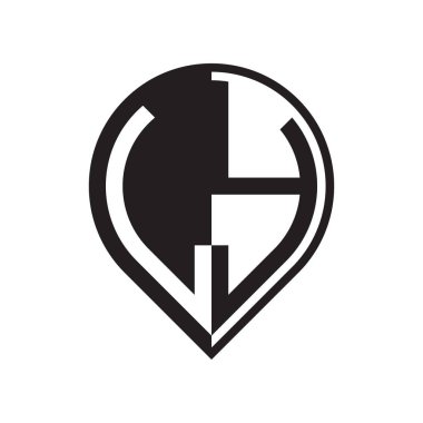 ilk harf PIN logosu siyah