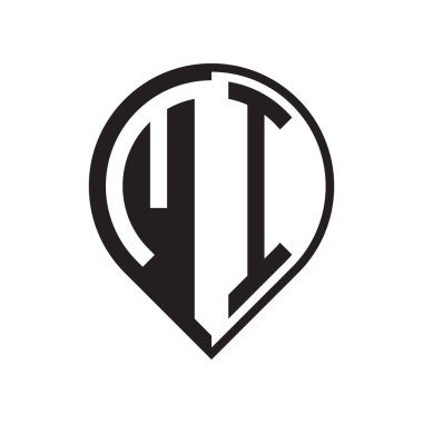 ilk harf PIN logosu siyah