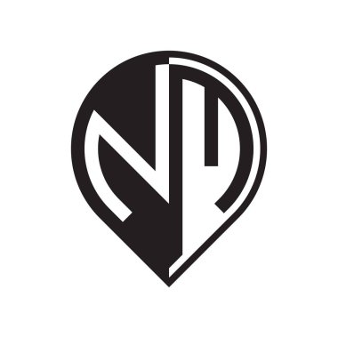 ilk harf PIN logosu siyah