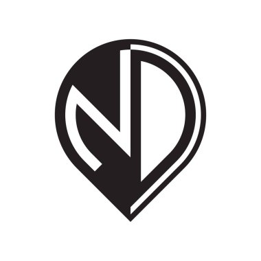 ilk harf PIN logosu siyah