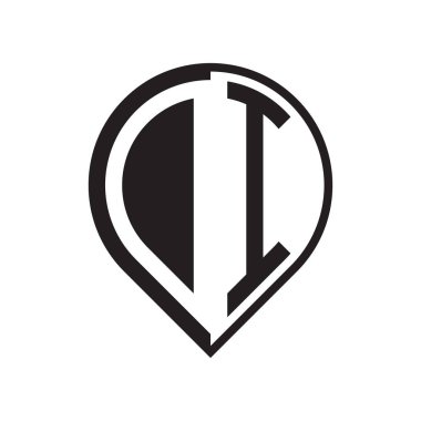 ilk harf PIN logosu siyah