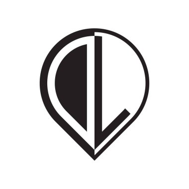 ilk harf PIN logosu siyah