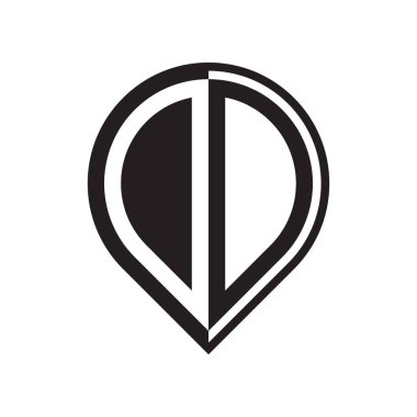 ilk harf PIN logosu siyah