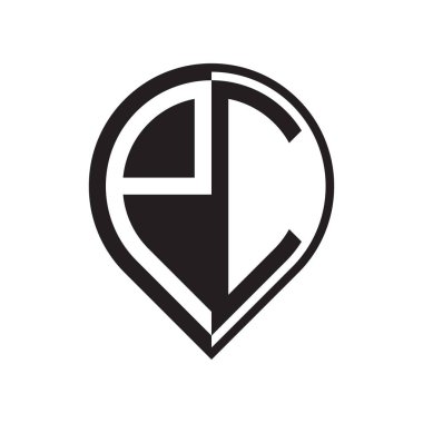 ilk harf PIN logosu siyah