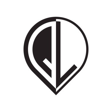 ilk harf PIN logosu siyah