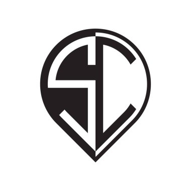 ilk harf PIN logosu siyah