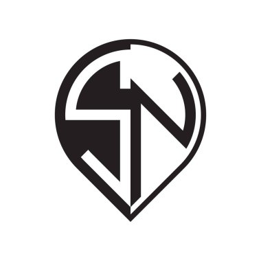 ilk harf PIN logosu siyah