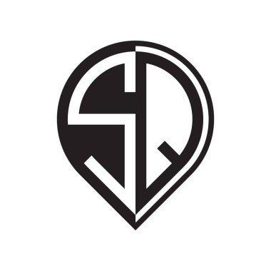 ilk harf PIN logosu siyah