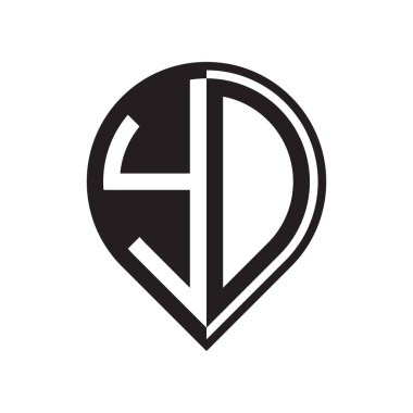 ilk harf PIN logosu siyah