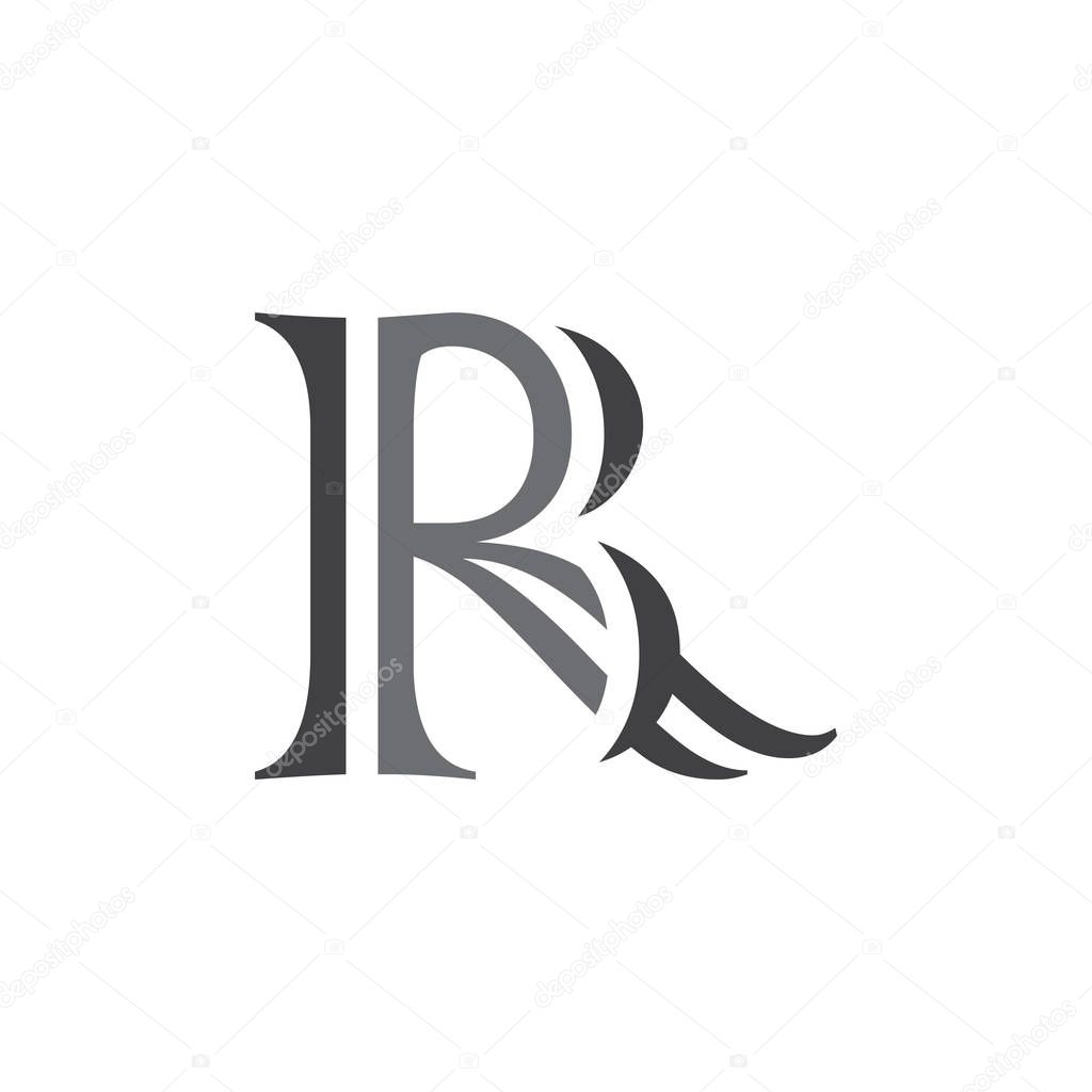 Letter rb logo vector