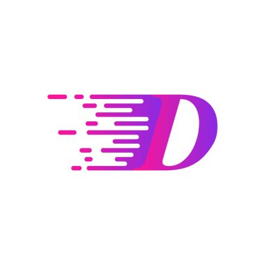 ilk harf D hızlı hareket logosu