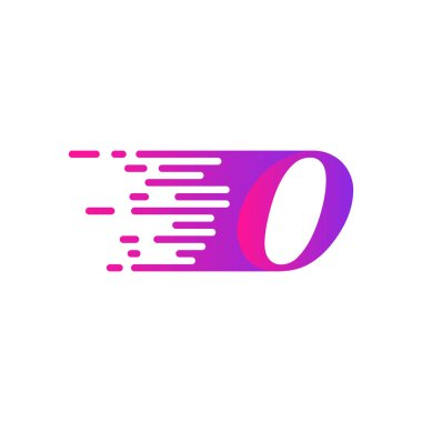 ilk harf O hızlı hareket logosu