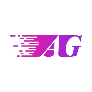 İlk harf logo hızlı hareket eder