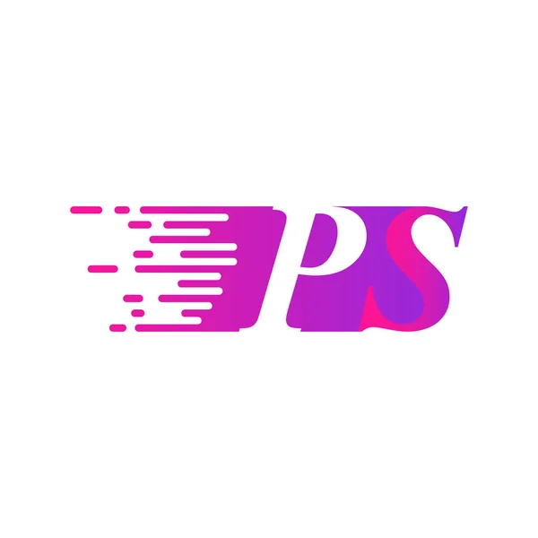 Anfangsbuchstabe Logo Bewegt Sich Schnell — Stockvektor