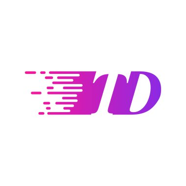 İlk harf logo hızlı hareket eder