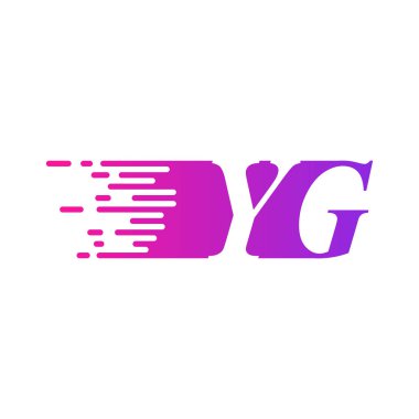 İlk harf logo hızlı hareket eder