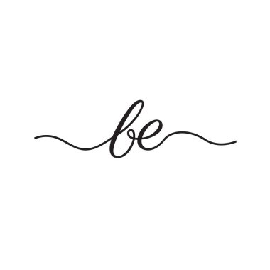 el yazısı harfleri logo vektör