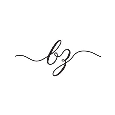 el yazısı harfleri logo vektör