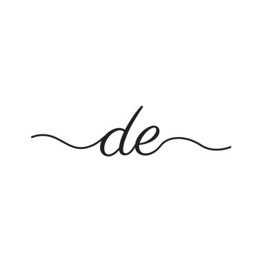 el yazısı harfleri logo vektör